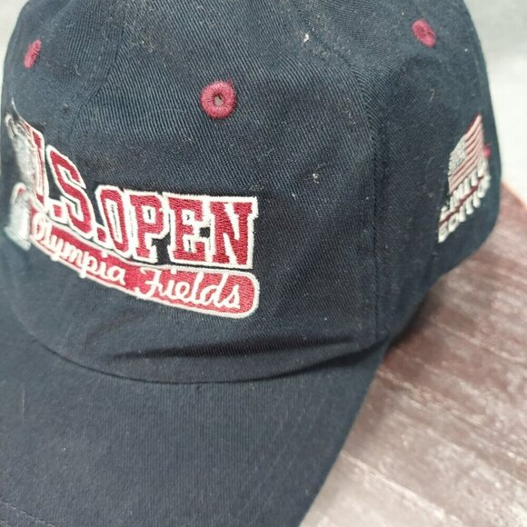 VTG 2003 Olympia Fields  Golf Hat Blue US Open Hat Cap Strap Back Limited Edit - Picture 7 of 13